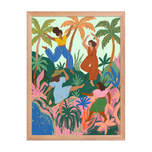 Tropical Dance Framed Art Print