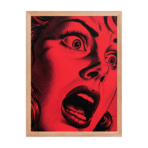 Crimson Scream Framed Art Print