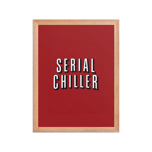 Serial Chiller Framed Art Print