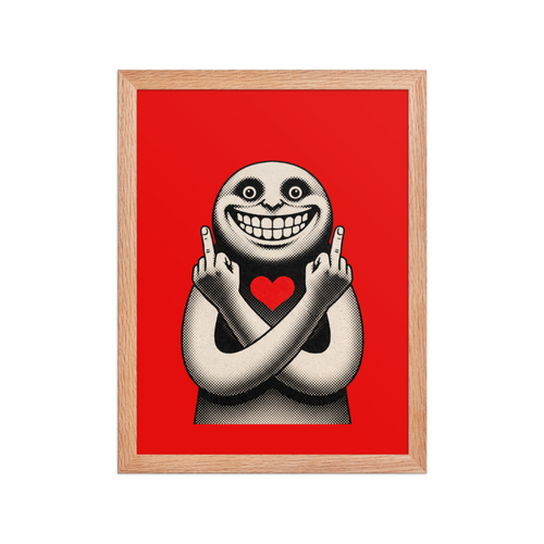 Passive Aggressive Love Framed Art Print