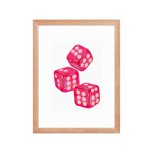 Lucky Dice Framed Art Print