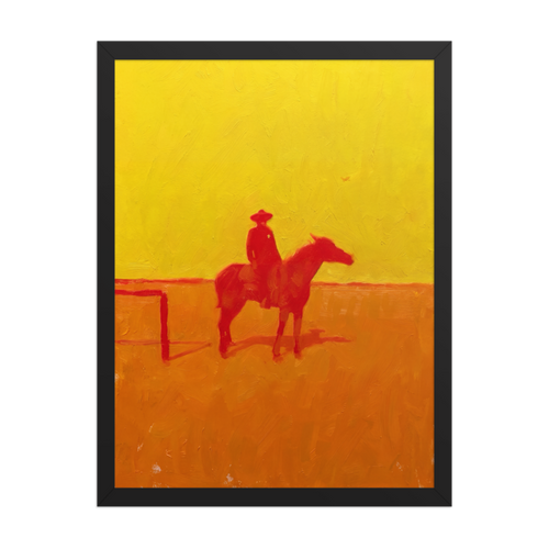 Desert Sheriff Framed Art Print