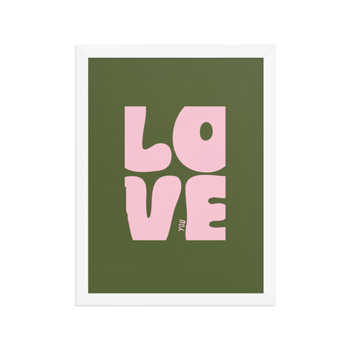 Love You Framed Art Print