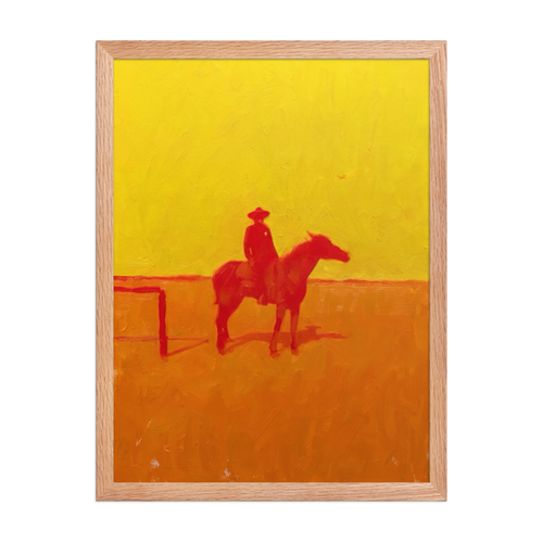 Desert Sheriff Framed Art Print