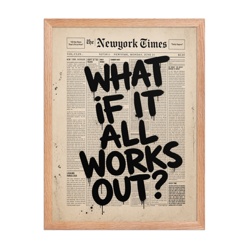 What We Talk About Framed Art Print