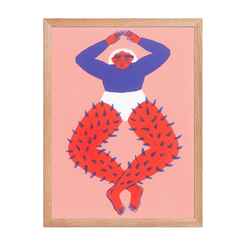 Spiky Legs Framed Art Print