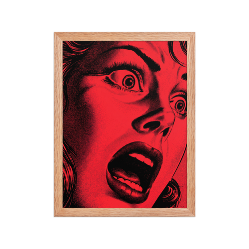 Crimson Scream Framed Art Print