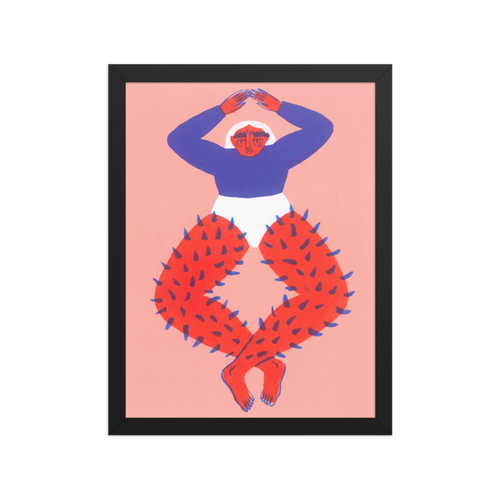 Spiky Legs Framed Art Print