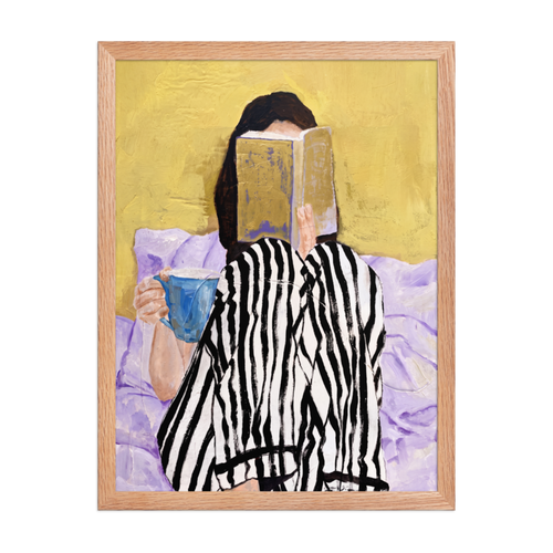 Morning Read Framed Art Print