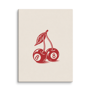8-Ball Cherries Canvas