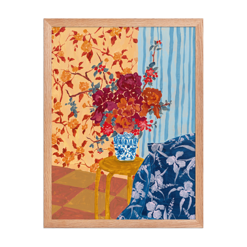 Chinoiserie Still Life Framed Art Print