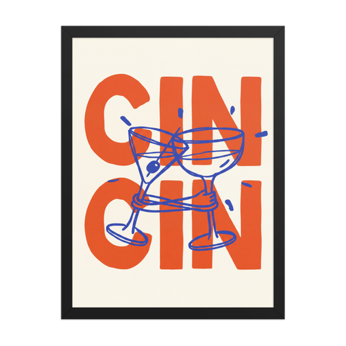 Gin Cin Framed Art Print