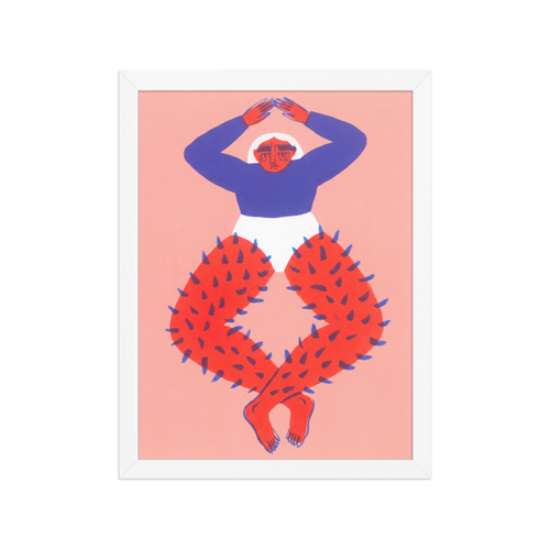 Spiky Legs Framed Art Print