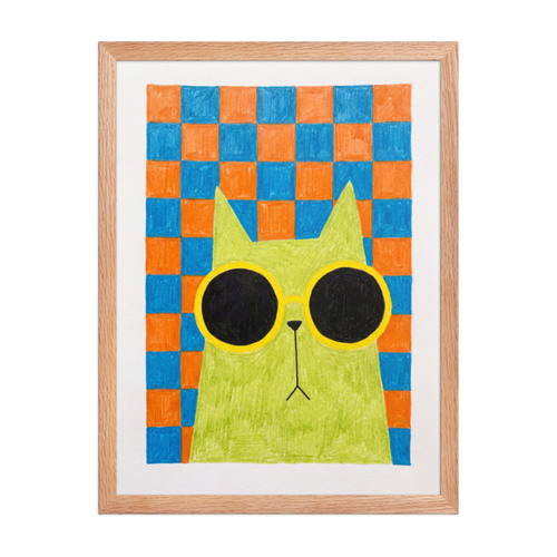 Cool Cat Framed Art Print