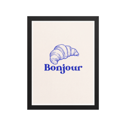 Bonjour Framed Art Print