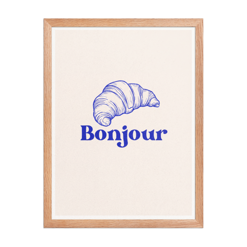 Bonjour Framed Art Print