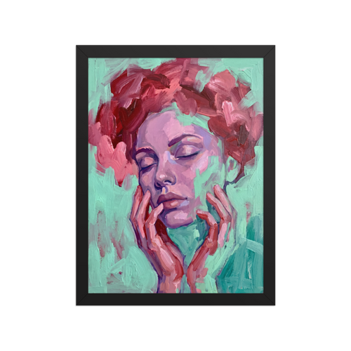 Floral Crown Framed Art Print