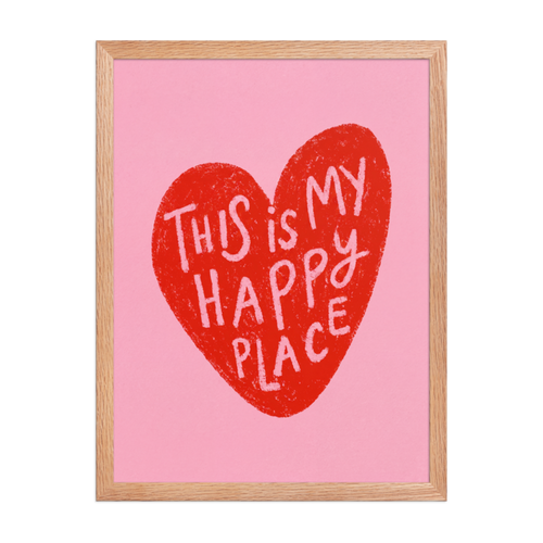 This Is My Happy Place Framed Art Print