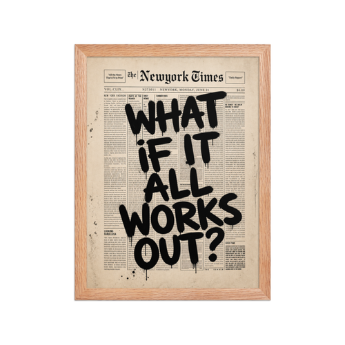 What We Talk About Framed Art Print