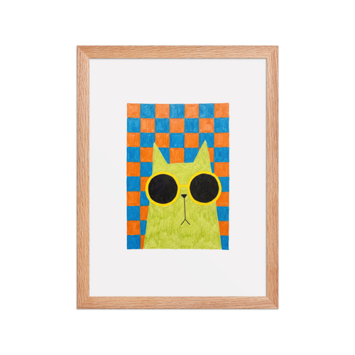 Cool Cat Framed Art Print