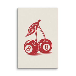 8-Ball Cherries Canvas