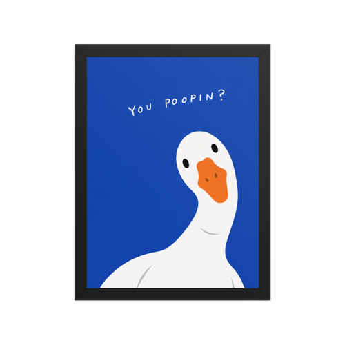 You Poopin? Framed Art Print