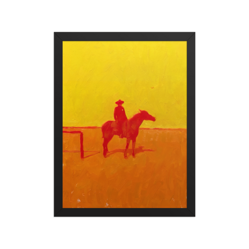 Desert Sheriff Framed Art Print
