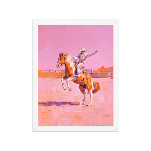 Rodeo Rider Framed Art Print