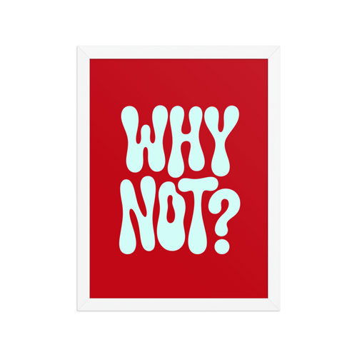 Why Not? Framed Art Print