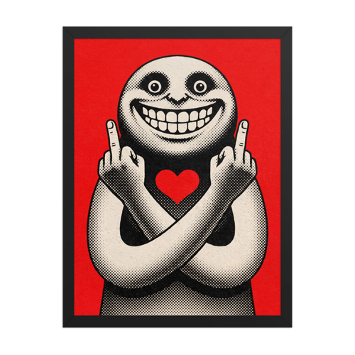 Passive Aggressive Love Framed Art Print
