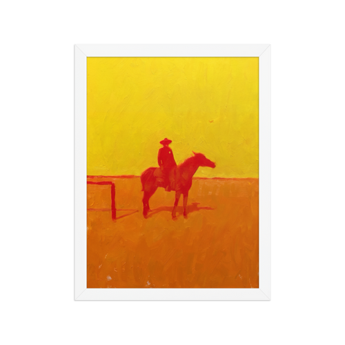Desert Sheriff Framed Art Print