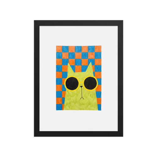 Cool Cat Framed Art Print