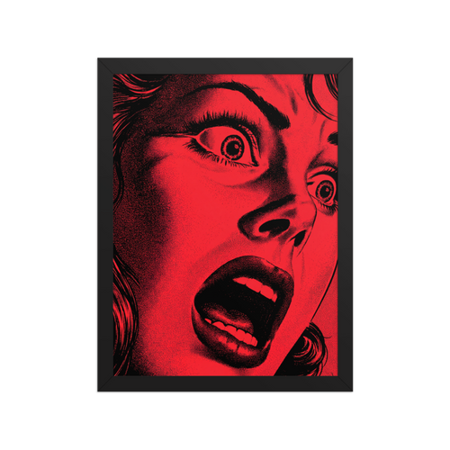 Crimson Scream Framed Art Print