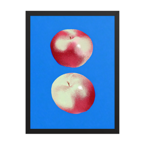 Two Apples Framed Art Print