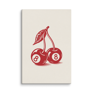 8-Ball Cherries Canvas