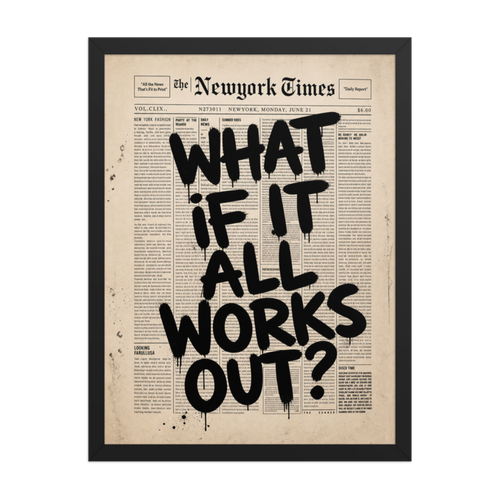 What We Talk About Framed Art Print
