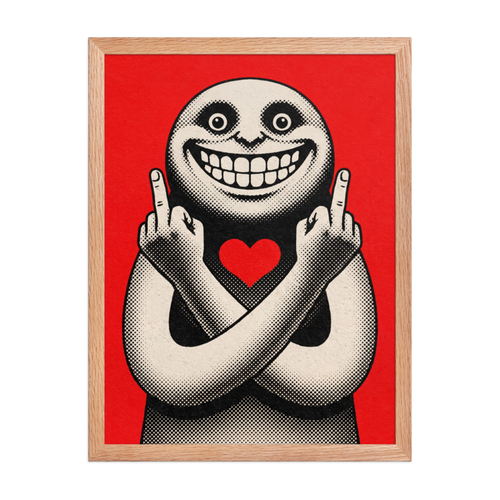 Passive Aggressive Love Framed Art Print
