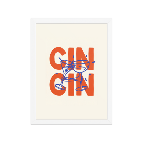 Gin Cin Framed Art Print