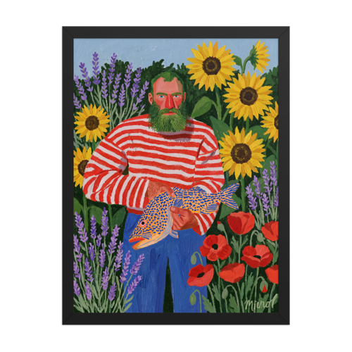 Fisherman in Bloom Framed Art Print
