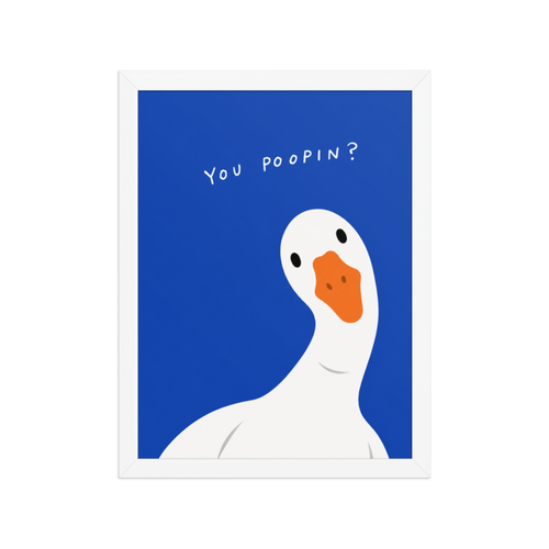 You Poopin? Framed Art Print