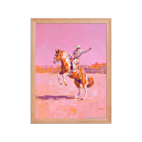Rodeo Rider Framed Art Print