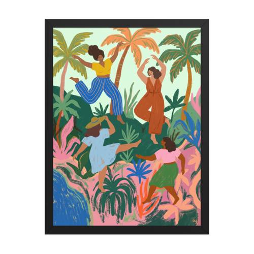 Tropical Dance Framed Art Print