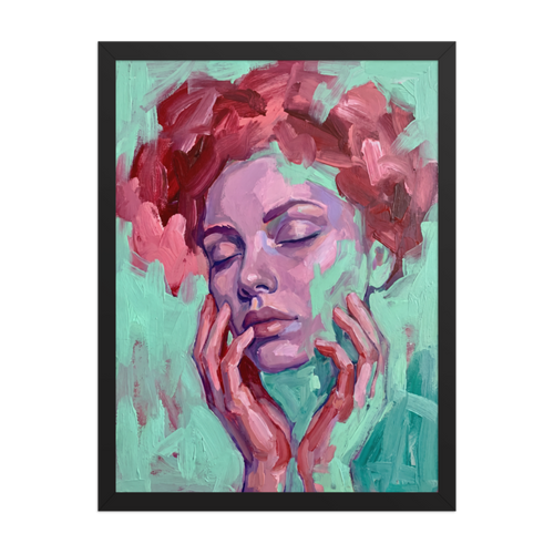 Floral Crown Framed Art Print