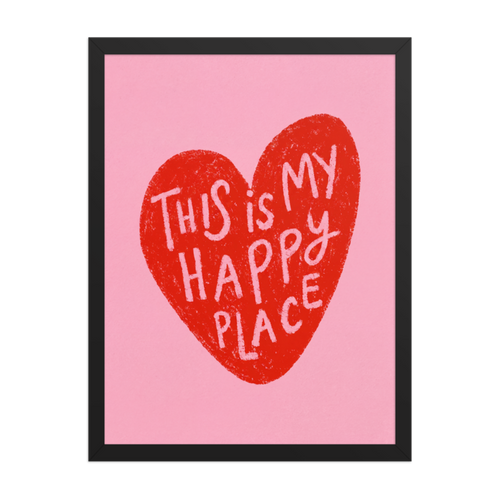 This Is My Happy Place Framed Art Print