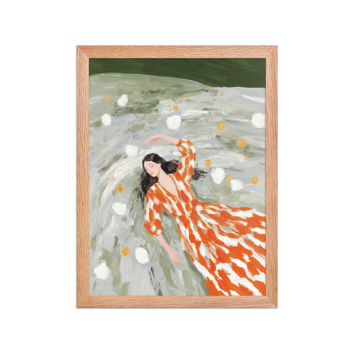 Floating in Bloom Framed Art Print