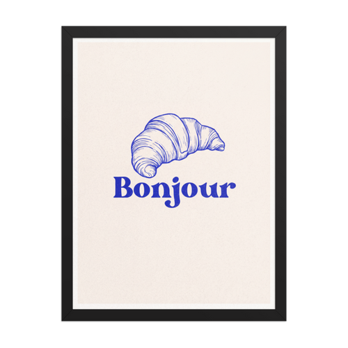 Bonjour Framed Art Print