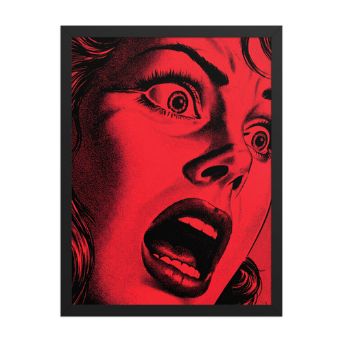 Crimson Scream Framed Art Print