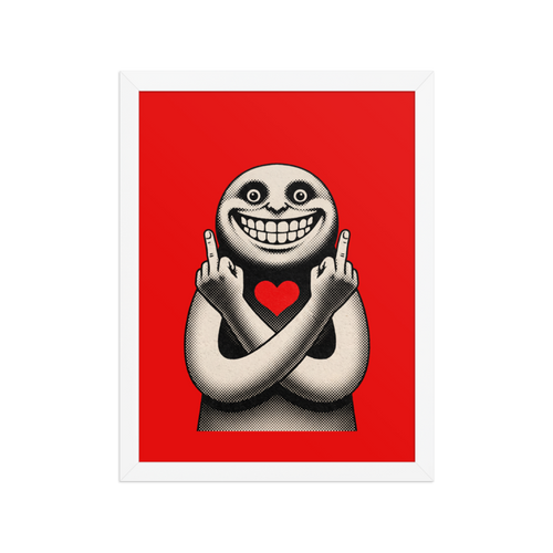 Passive Aggressive Love Framed Art Print