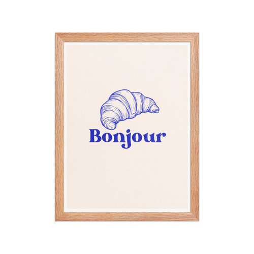Bonjour Framed Art Print