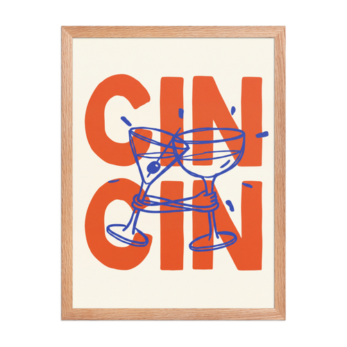 Gin Cin Framed Art Print